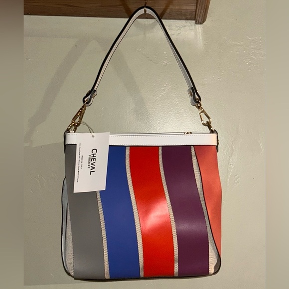 NWTS Designer CHEVAL Genuine Leather Woven Hobo Bag. Made In Italy. - Picture 1 of 11